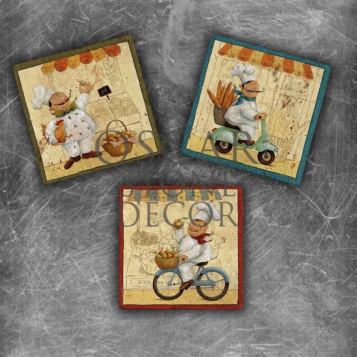 OSCAR STONE DECOR COOKER MOBILE DOĞALTAŞ MAGNET SETİ / MG-021