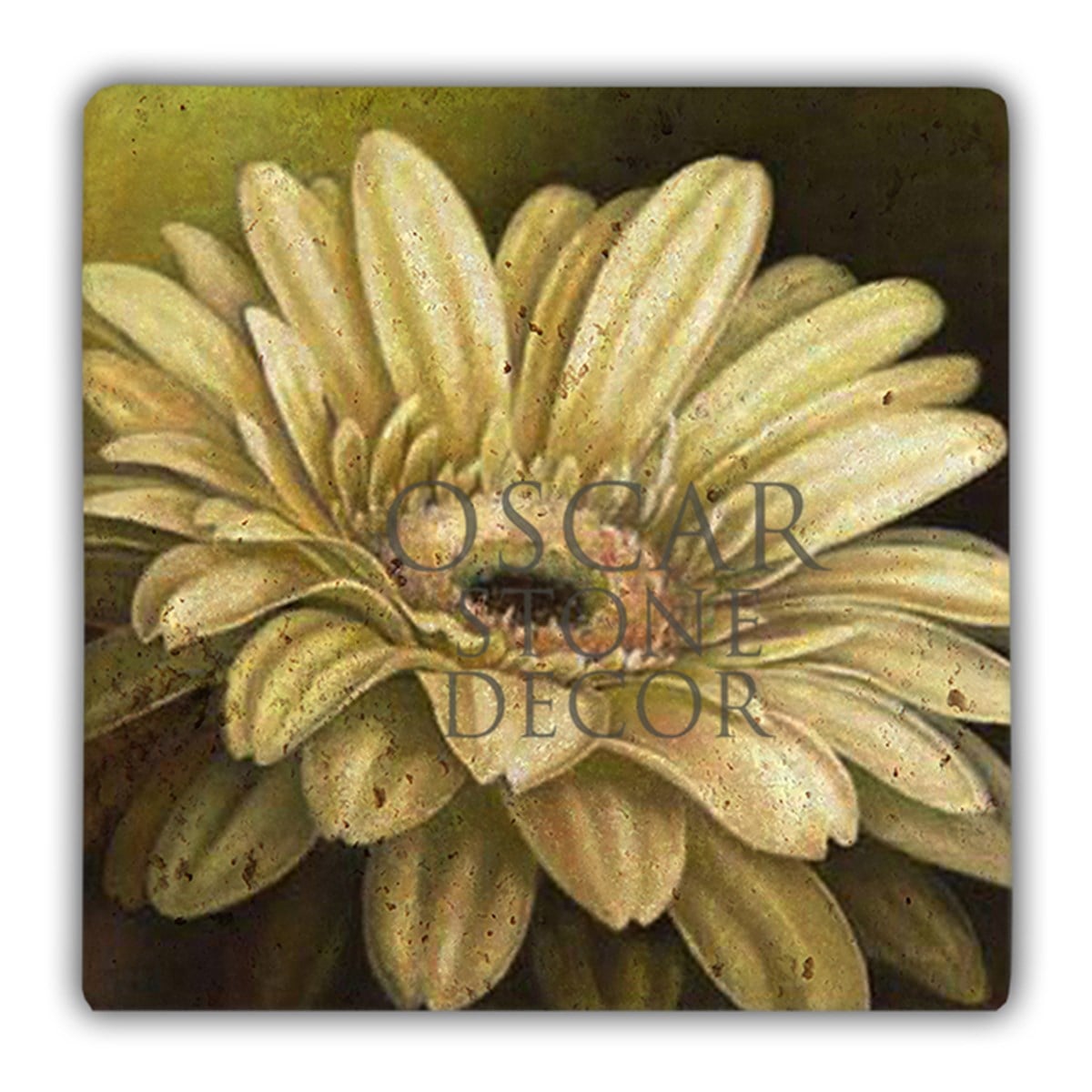 OSCAR STONE DECOR DD038-SARI ÇİÇEK DOĞALTAŞ DUVAR DEKORU / DD38 (WALL DECOR)
