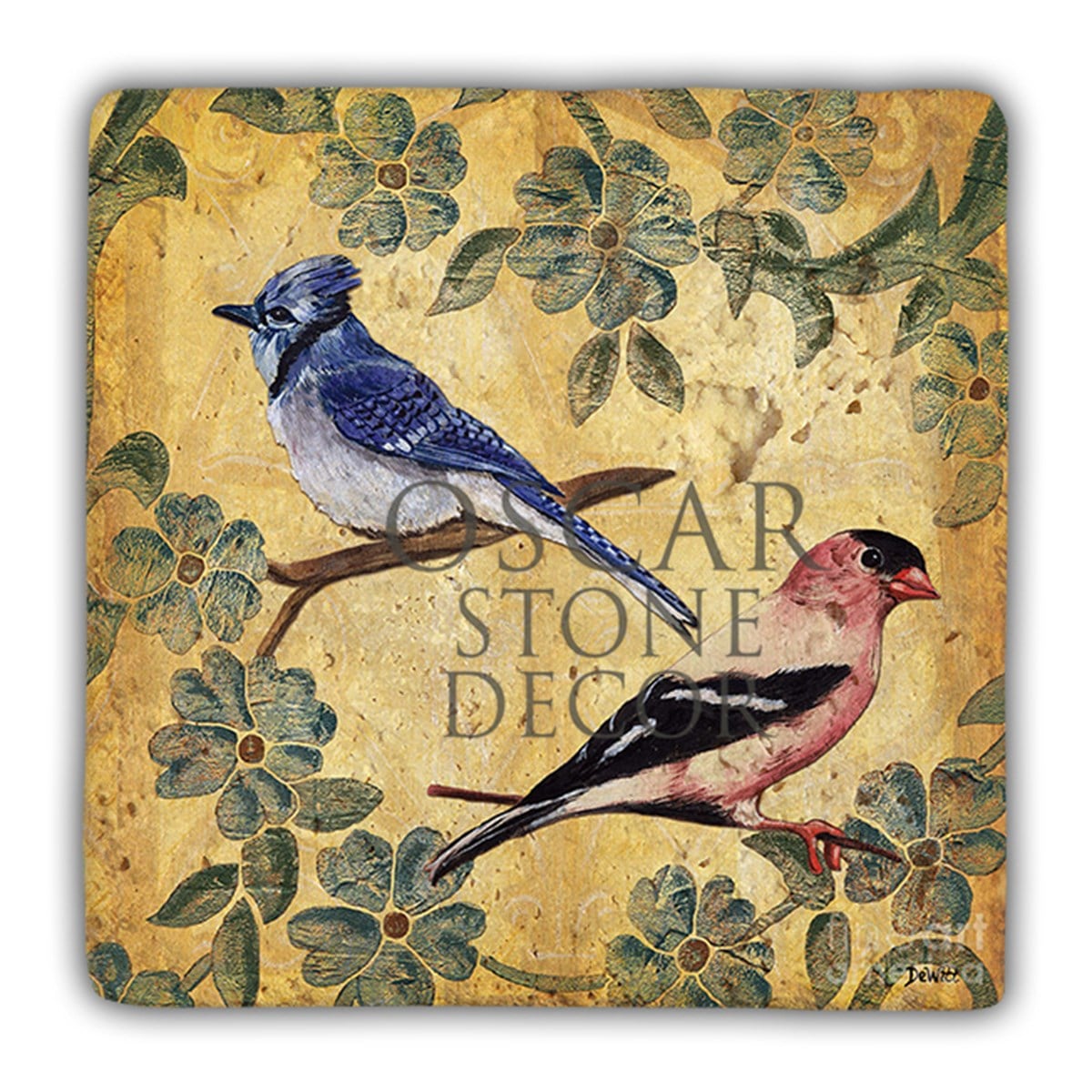 OSCAR STONE DECOR DD041-KÜSEN KUŞLAR DOĞALTAŞ DUVAR DEKORU / DD41 (WALL DECOR)