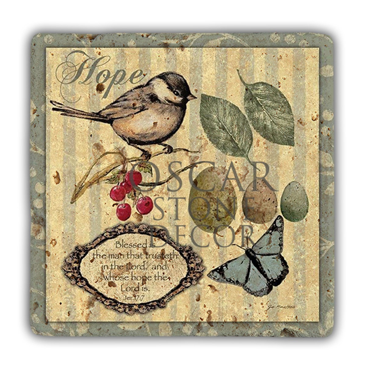 OSCAR STONE DECOR DD068-HOPE BIRD DOĞALTAŞ DUVAR DEKORU / DD68 (WALL DECOR)