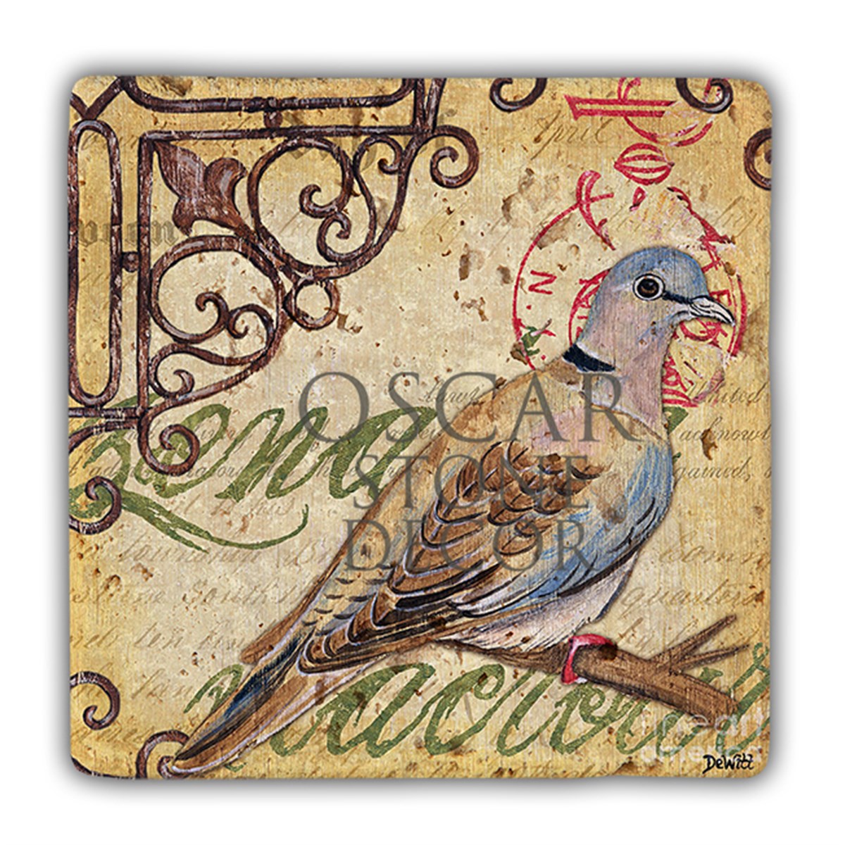 OSCAR STONE DECOR DD092-SAD BIRD DOĞALTAŞ DUVAR DEKORU / DD92 (WALL DECOR)