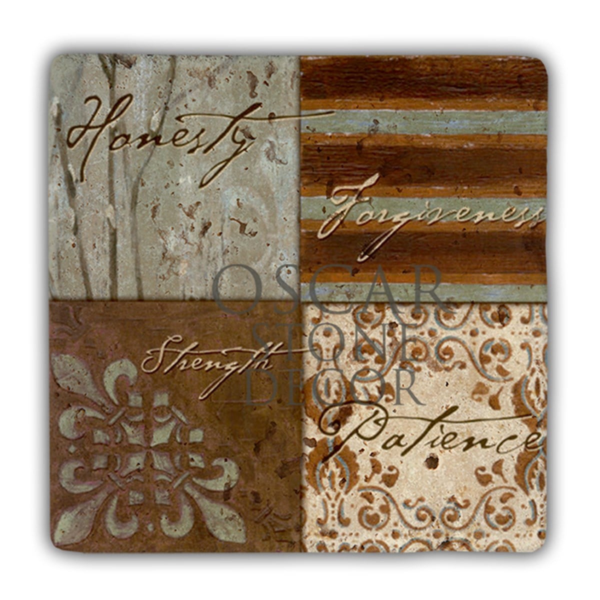 OSCAR STONE DECOR DD099-FORGIVENESS&PATIENCE DOĞALTAŞ DUVAR DEKORU / DD99 (WALL DECOR)