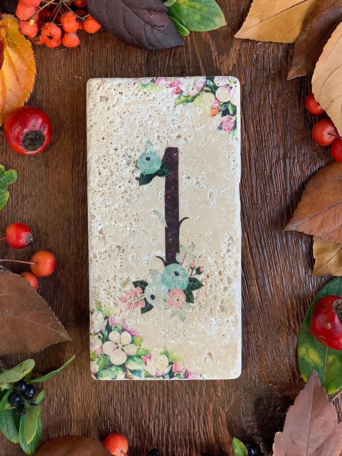 OSCAR STONE DECOR DOĞALTAŞ KAPI NUMARASI, 1 (DOOR NUMBER)