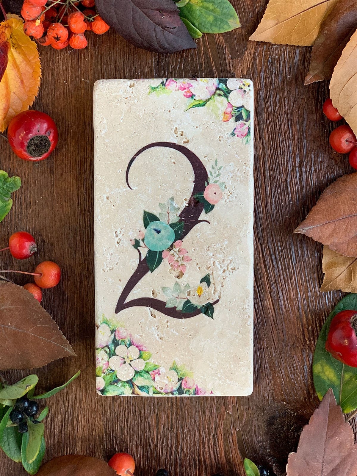 OSCAR STONE DECOR DOĞALTAŞ KAPI NUMARASI, 2 (DOOR NUMBER)