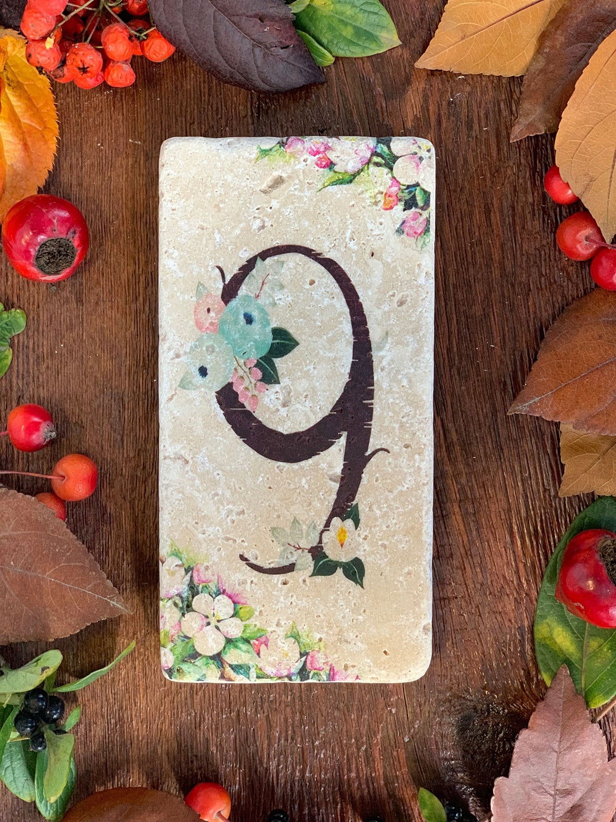 OSCAR STONE DECOR DOĞALTAŞ KAPI NUMARASI, 9 (DOOR NUMBER)