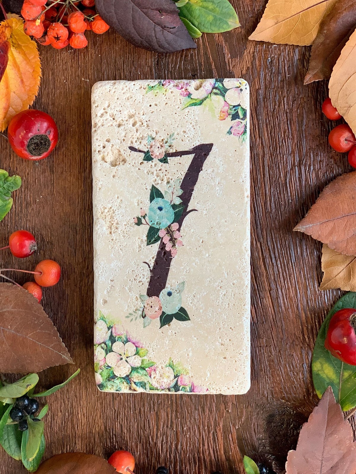 OSCAR STONE DECOR DOĞALTAŞ KAPI NUMARASI, 7 (DOOR NUMBER)
