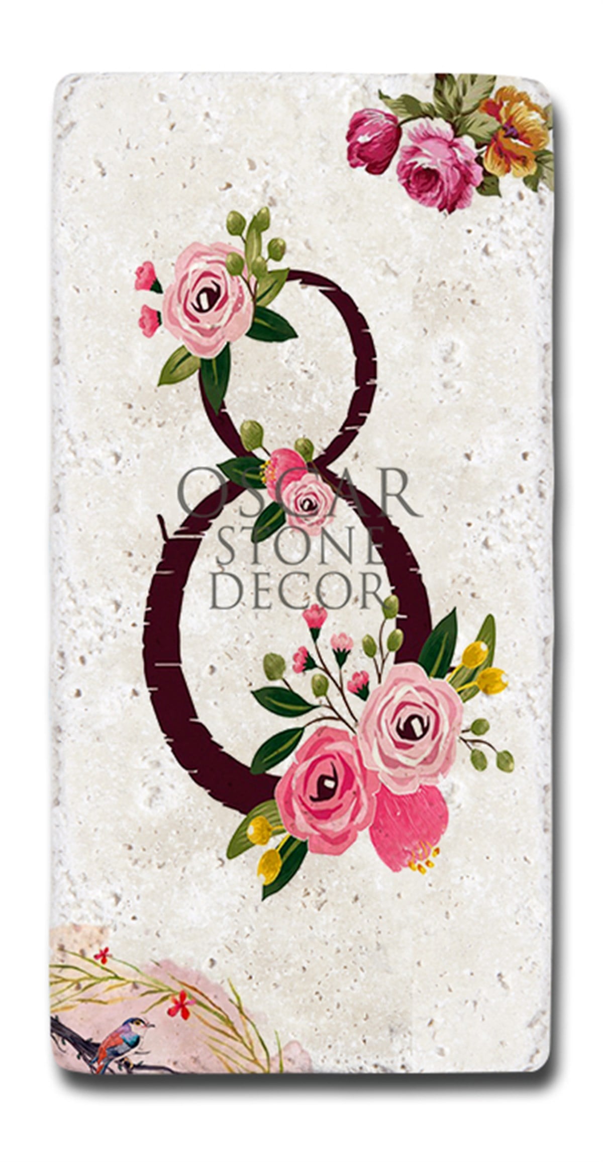 OSCAR STONE DECOR DOĞALTAŞ KAPI NUMARASI, 8 (DOOR NUMBER)