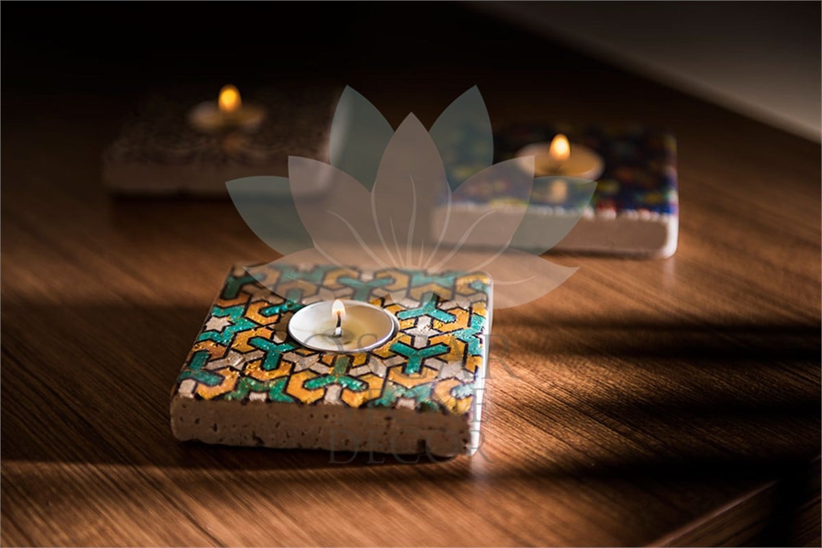 OSCAR STONE DECOR DOĞALTAŞ MUMLUK / ML-017 (CANDLE HOLDER)