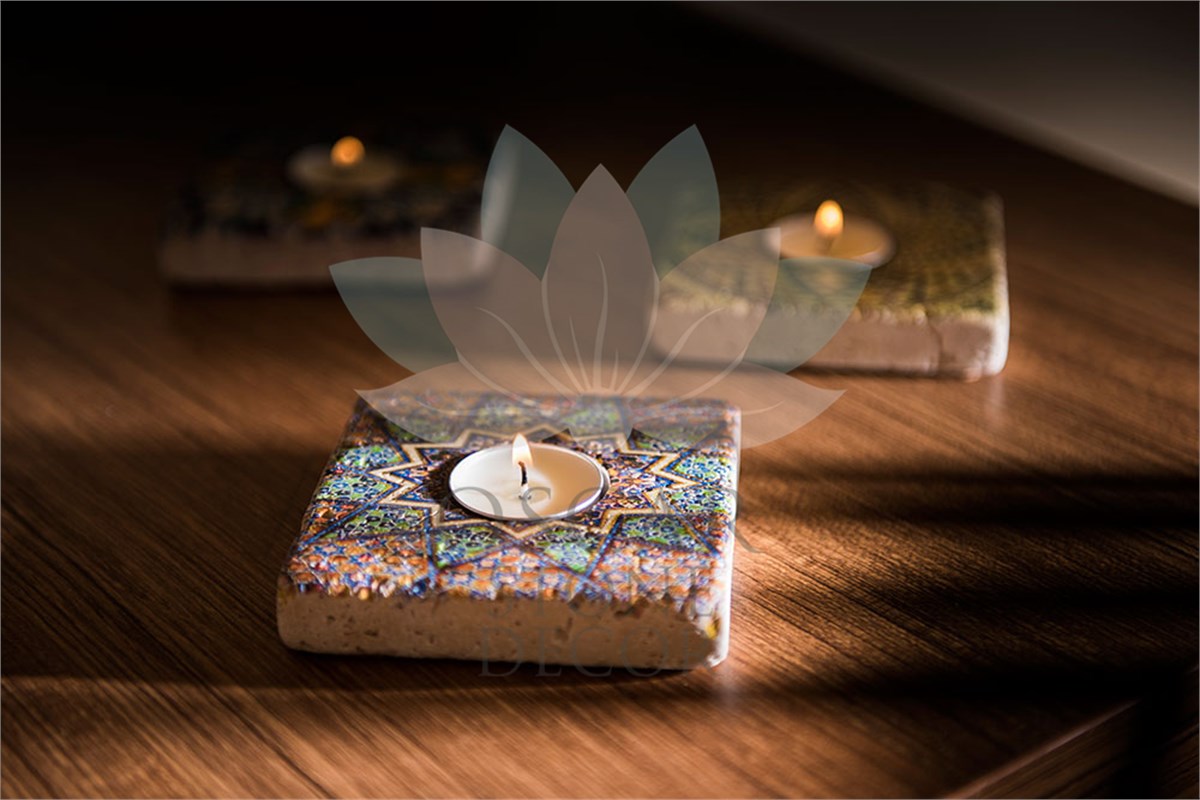 OSCAR STONE DECOR DOĞALTAŞ MUMLUK / ML-023 (CANDLE HOLDER)