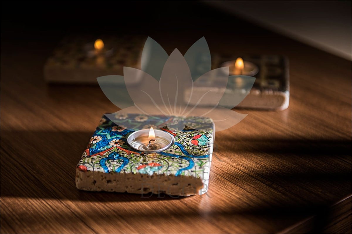OSCAR STONE DECOR DOĞALTAŞ MUMLUK / ML-029 (CANDLE HOLDER)
