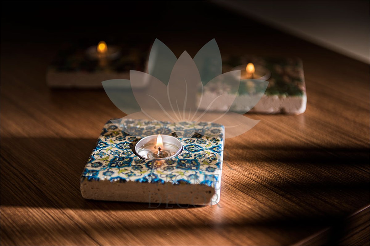 OSCAR STONE DECOR DOĞALTAŞ MUMLUK / ML-033 (CANDLE HOLDER)
