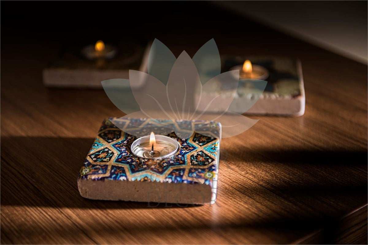 OSCAR STONE DECOR DOĞALTAŞ MUMLUK / ML-048 (CANDLE HOLDER)