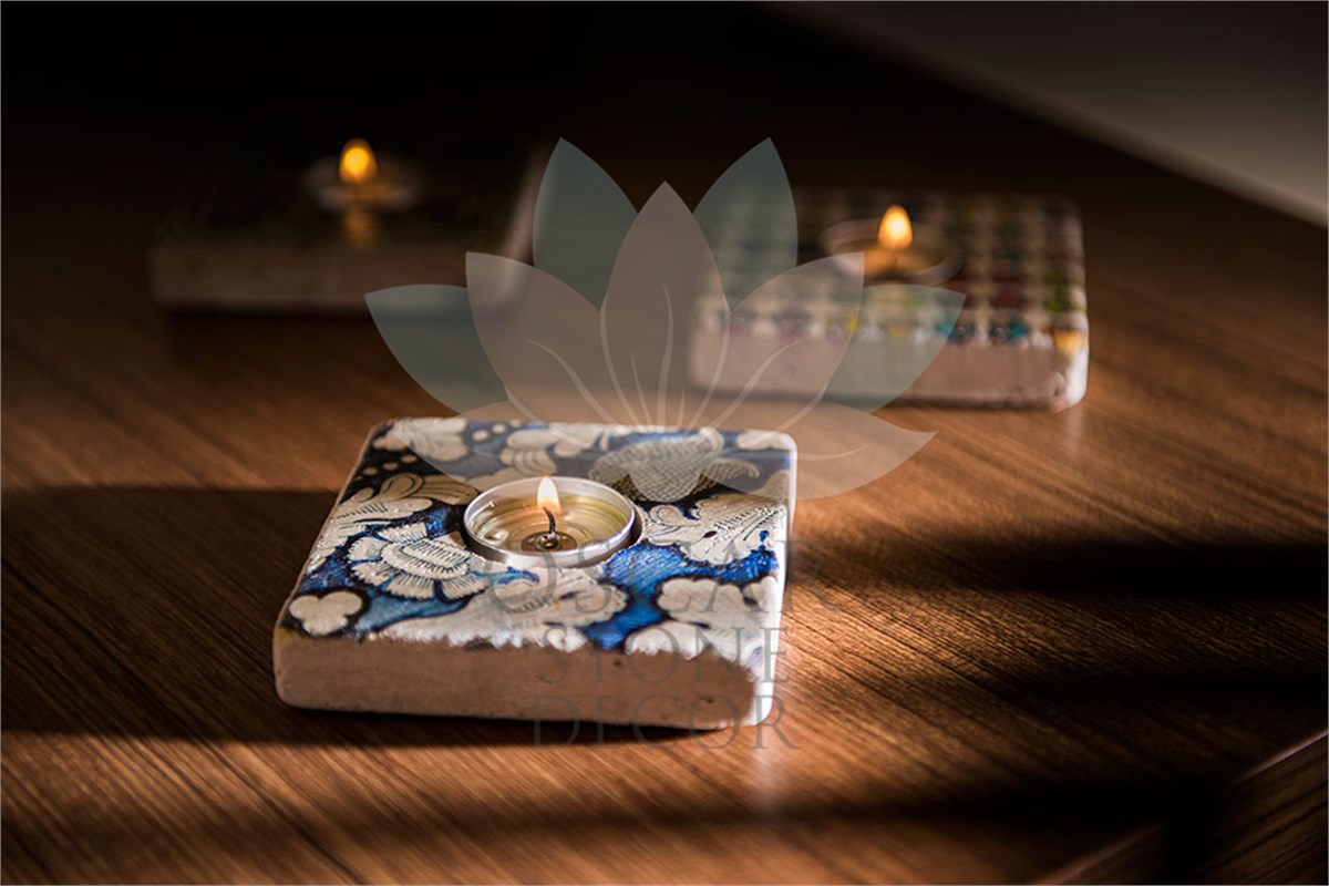 OSCAR STONE DECOR DOĞALTAŞ MUMLUK / ML-052 (CANDLE HOLDER)