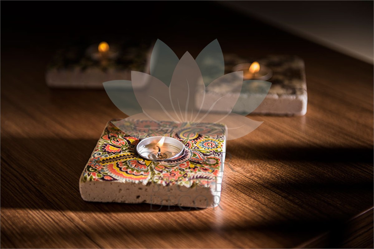 OSCAR STONE DECOR DOĞALTAŞ MUMLUK / ML-059 (CANDLE HOLDER)