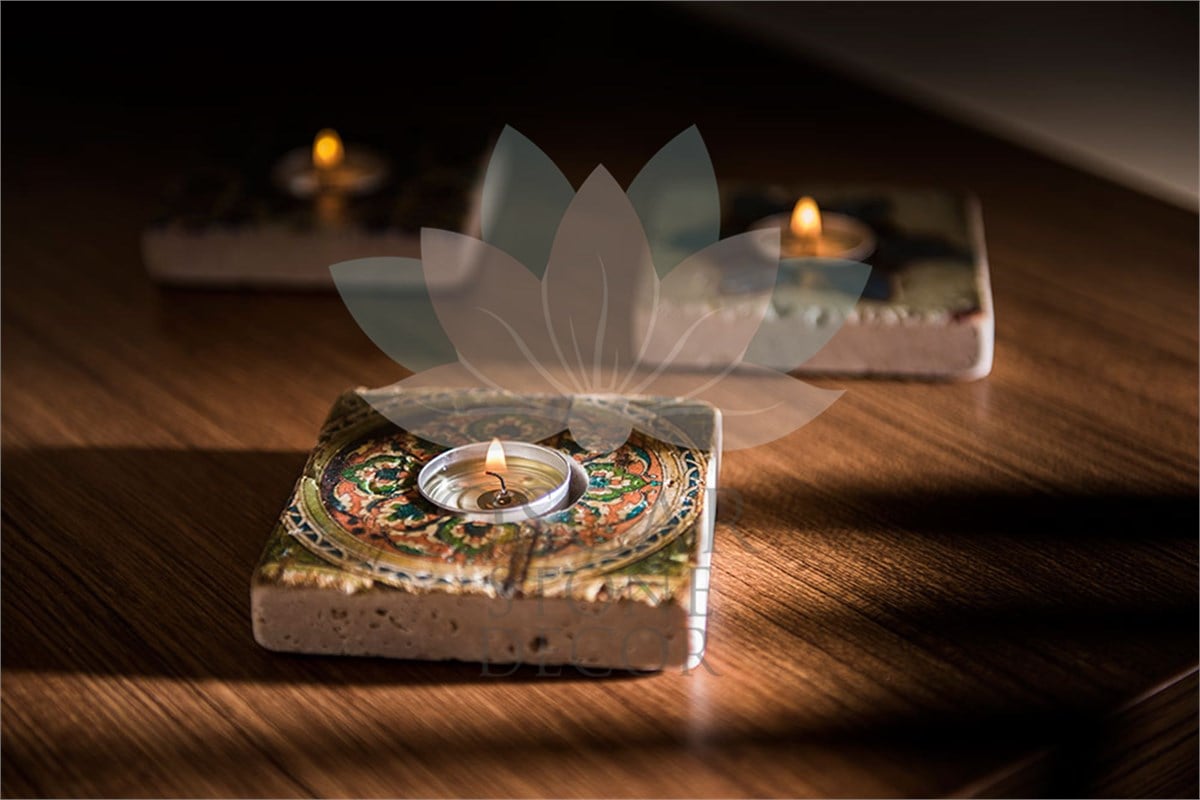 OSCAR STONE DECOR DOĞALTAŞ MUMLUK / ML-061 (CANDLE HOLDER)