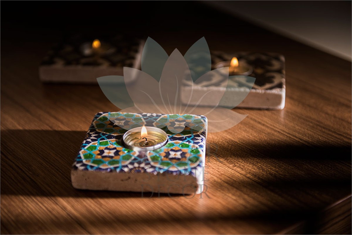 OSCAR STONE DECOR DOĞALTAŞ MUMLUK / ML-083 (CANDLE HOLDER)