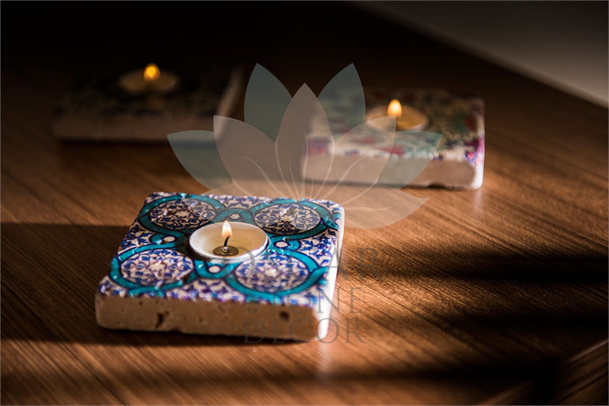 OSCAR STONE DECOR DOĞALTAŞ MUMLUK / ML-108 (CANDLE HOLDER)