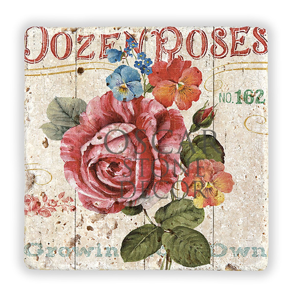 OSCAR STONE DECOR DOZEN ROSES DOĞALTAŞ DUVAR DEKORU / DD312 (WALL DECOR)