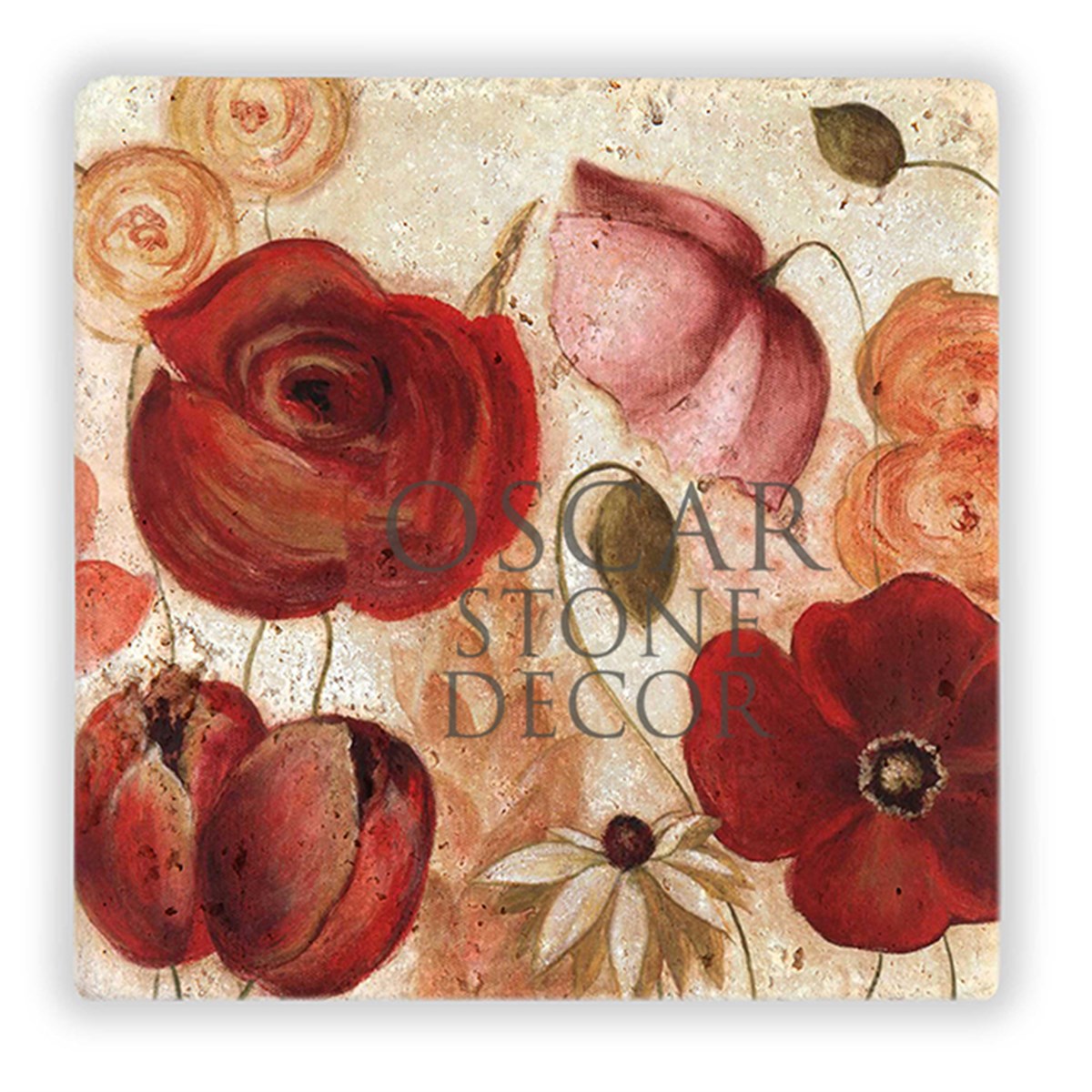 OSCAR STONE DECOR FLOWER GARDEN DOĞALTAŞ DUVAR DEKORU / DD310 (WALL DECOR)