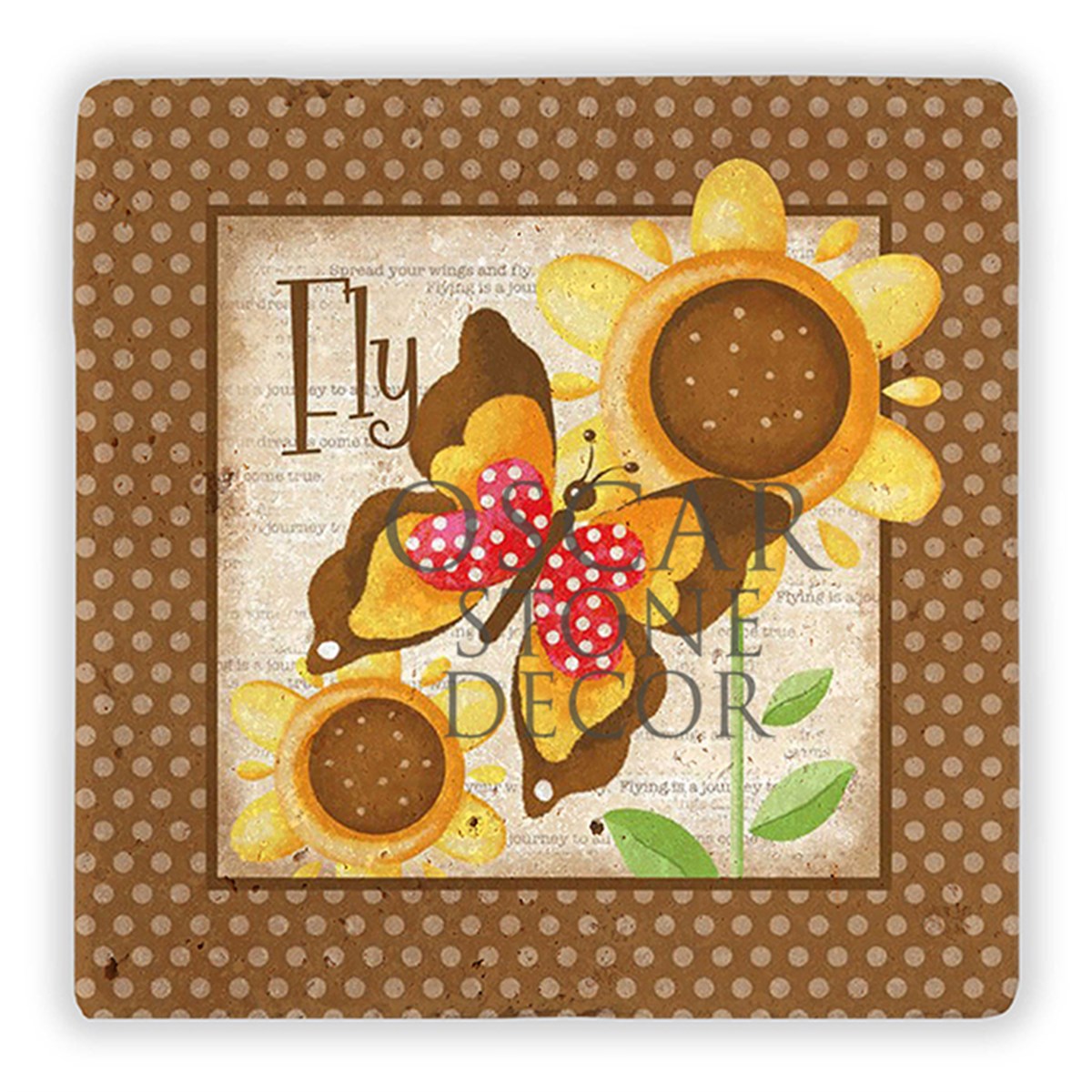 OSCAR STONE DECOR FLY BUTTERFLY DOĞALTAŞ DUVAR DEKORU / DD134 (WALL DECOR)