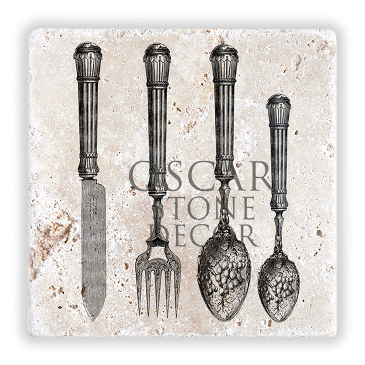 OSCAR STONE DECOR FORK & KNIFE DOĞALTAŞ DUVAR DEKORU / DD244 (WALL DECOR)