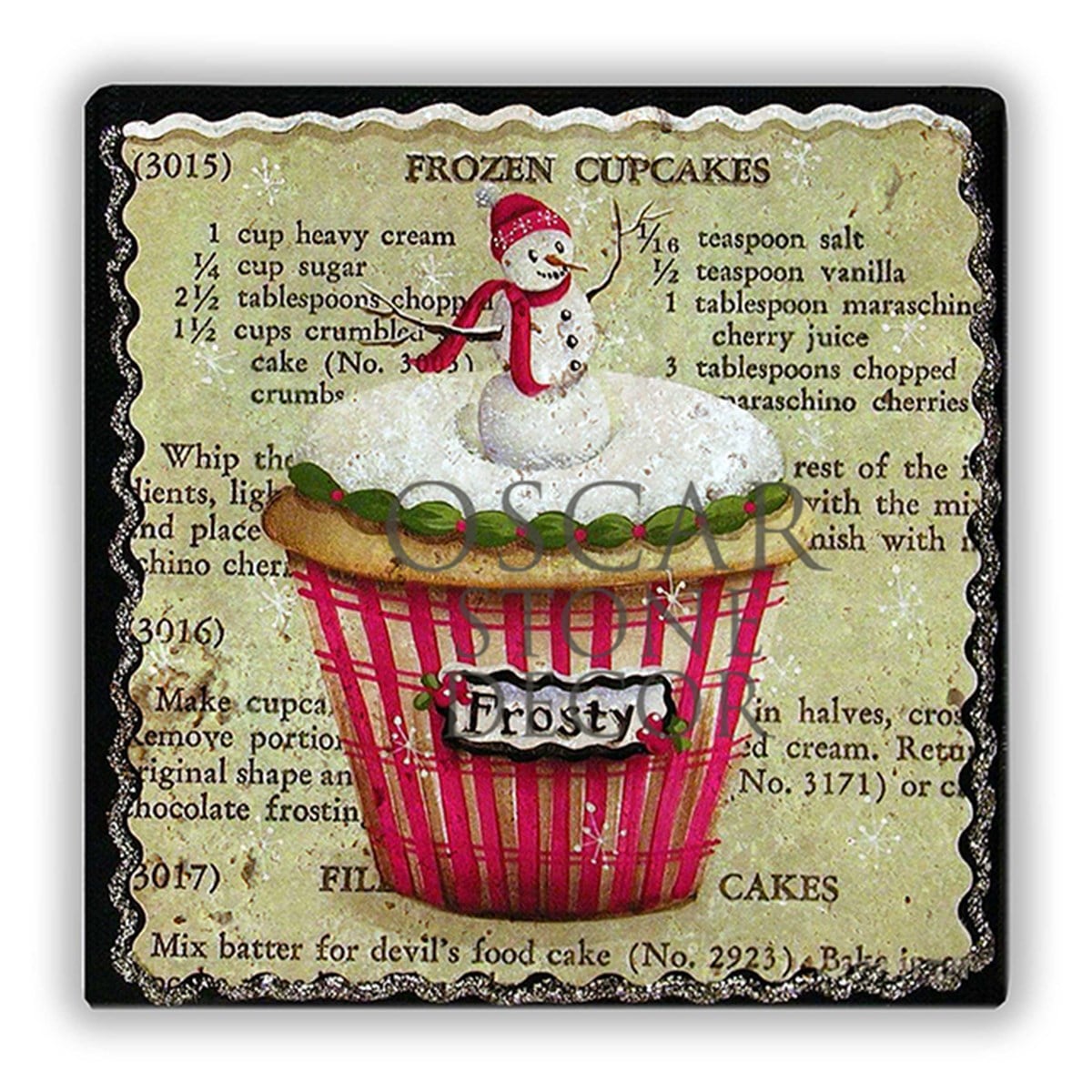 OSCAR STONE DECOR FROZEN CUPCAKES DOĞALTAŞ DUVAR DEKORU / DD257 (WALL DECOR)