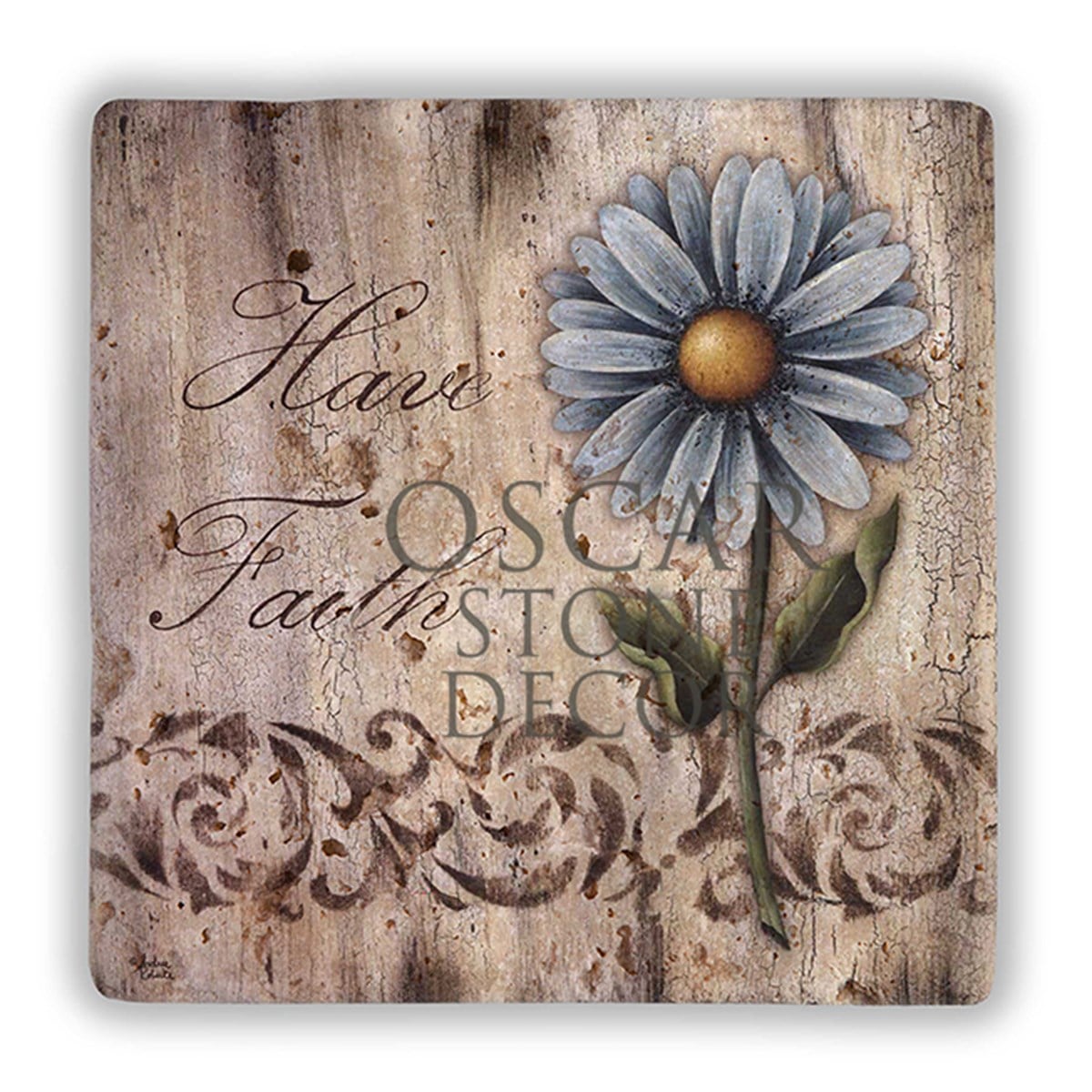 OSCAR STONE DECOR HAVE FAITH DOĞALTAŞ DUVAR DEKORU / DD327 (WALL DECOR)