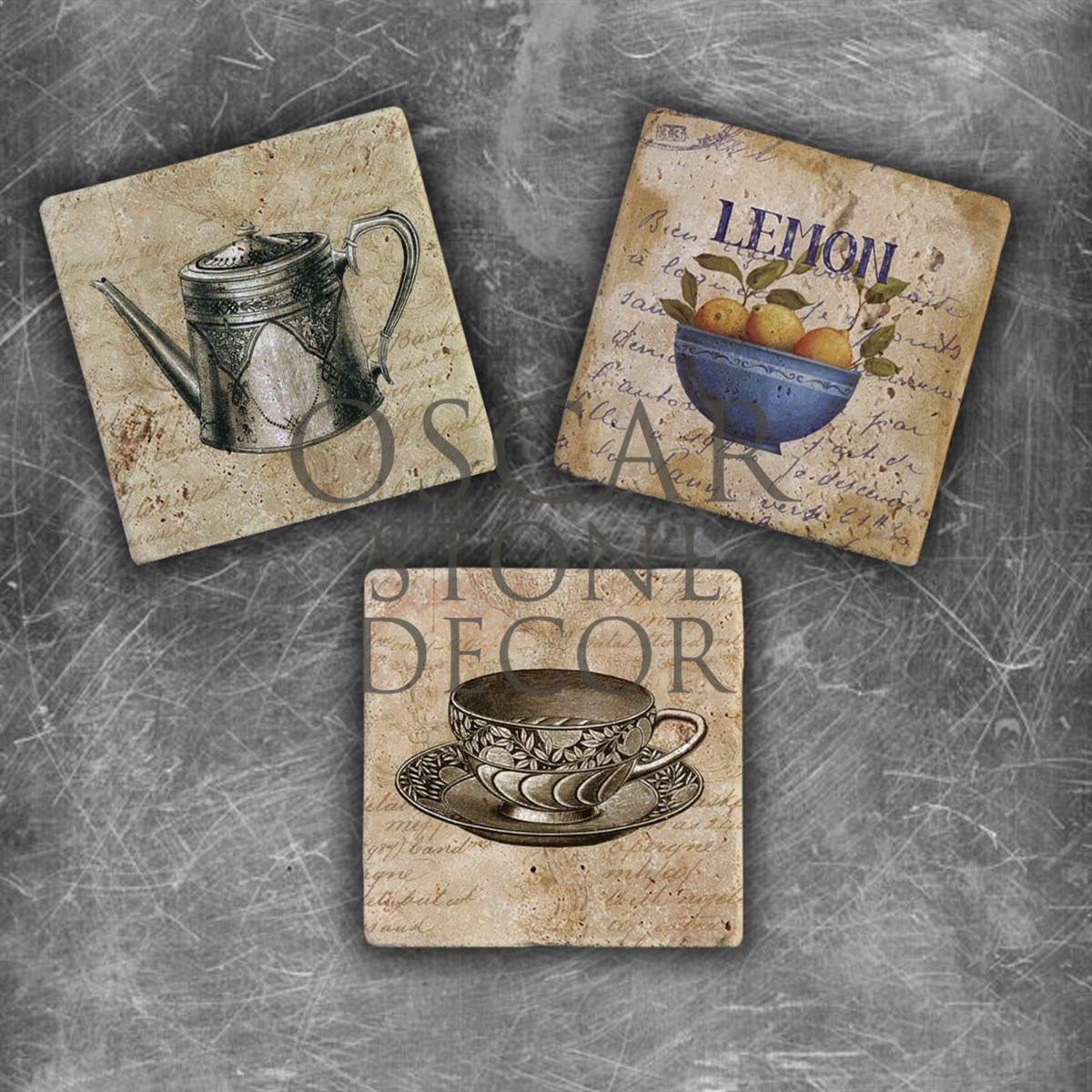 OSCAR STONE DECOR KITCHENSET DOĞALTAŞ MAGNET SETİ / MG-136