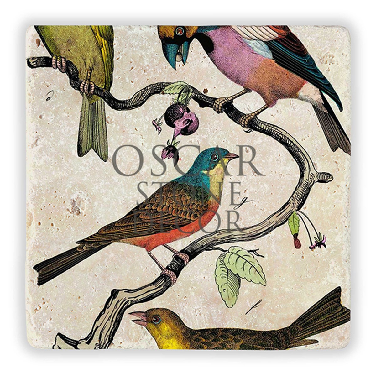 OSCAR STONE DECOR KUŞLAR DOĞALTAŞ DUVAR DEKORU / DD187 (WALL DECOR)