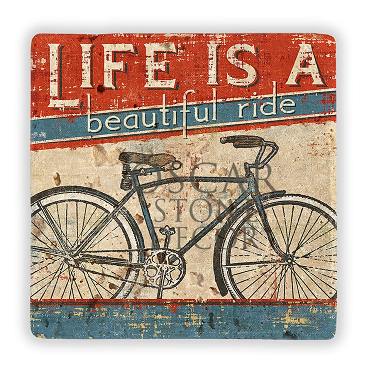 OSCAR STONE DECOR LIFE IS A RIDE DOĞALTAŞ DUVAR DEKORU / DD270 (WALL DECOR)