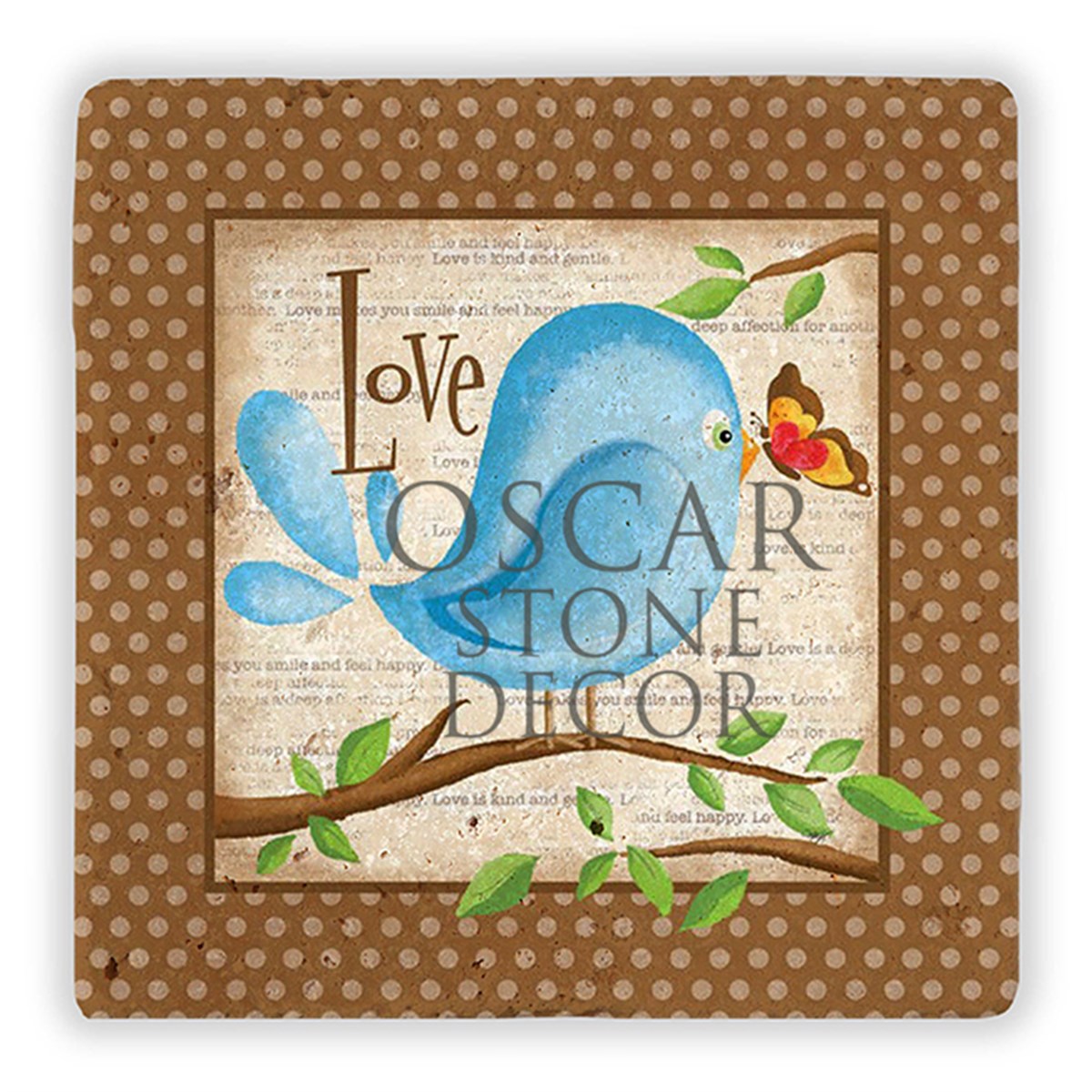OSCAR STONE DECOR LOVE BIRD DOĞALTAŞ DUVAR DEKORU / DD133 (WALL DECOR)