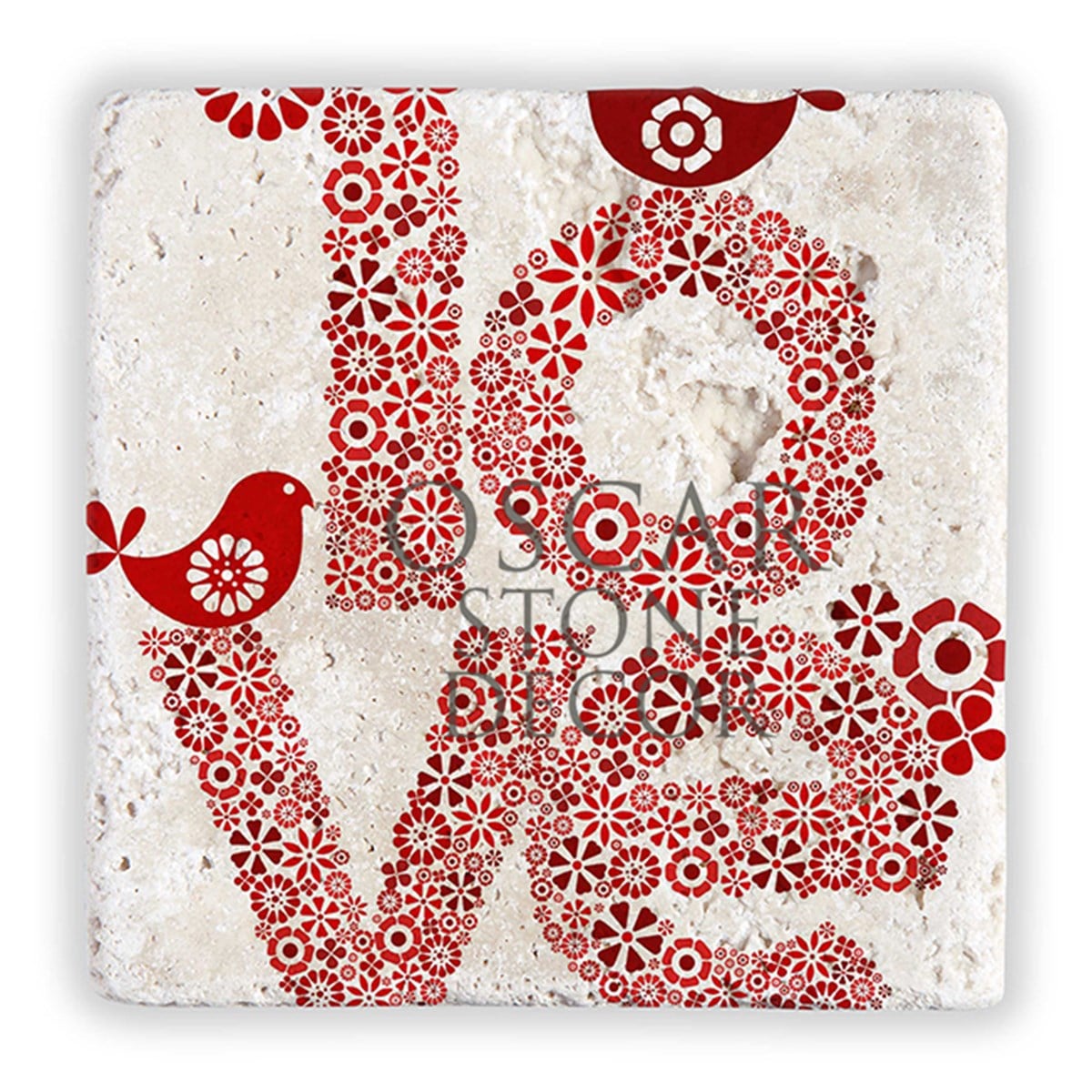 OSCAR STONE DECOR LOVE BIRD DOĞALTAŞ DUVAR DEKORU / DD341 (WALL DECOR)