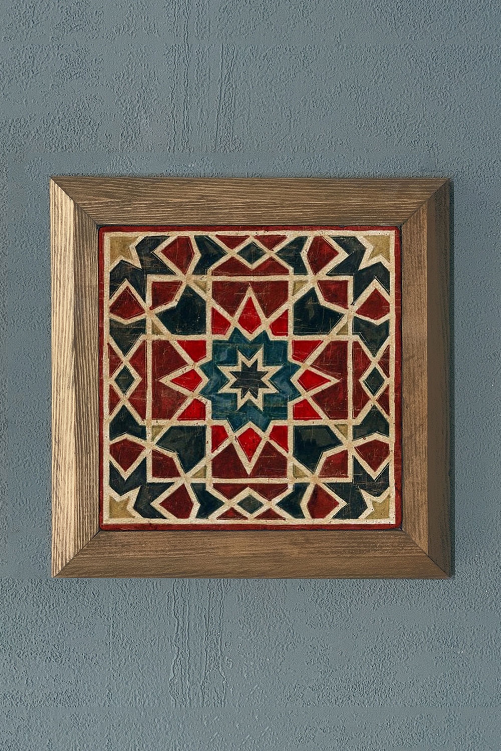 Oscar Stone Decor Masif Çerçeveli Doğaltaş Tablo 28x28 cm Desen / Tile