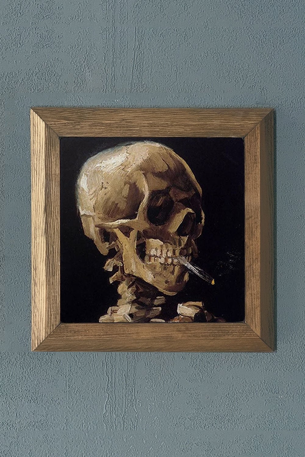 Oscar Stone Decor Masif Çerçeveli Doğaltaş Tablo 28x28 cm Vincent Van Gogh Eserleri
