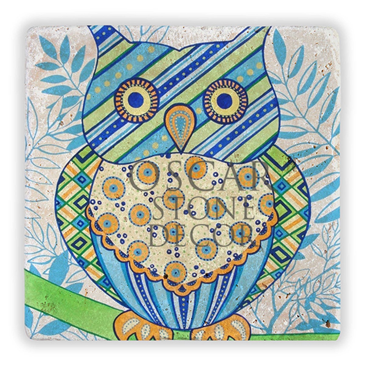 OSCAR STONE DECOR MAVİ BAYKUŞ DOĞALTAŞ DUVAR DEKORU / DD279 (WALL DECOR)