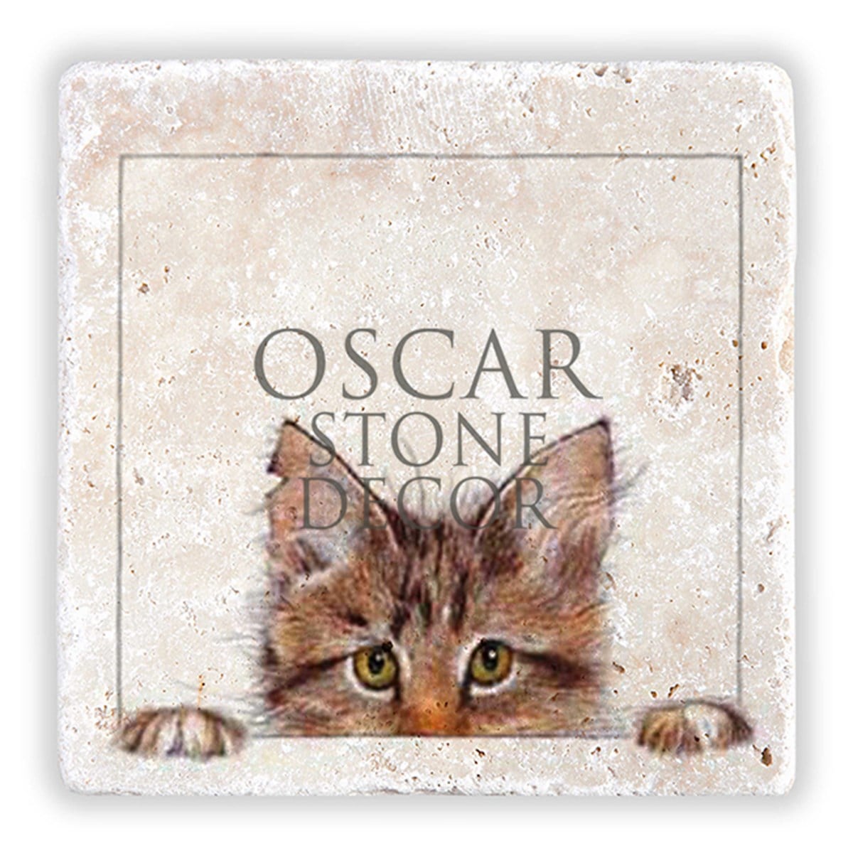 OSCAR STONE DECOR MERAKLI KEDİ DOĞALTAŞ DUVAR DEKORU / DD172 (WALL DECOR)