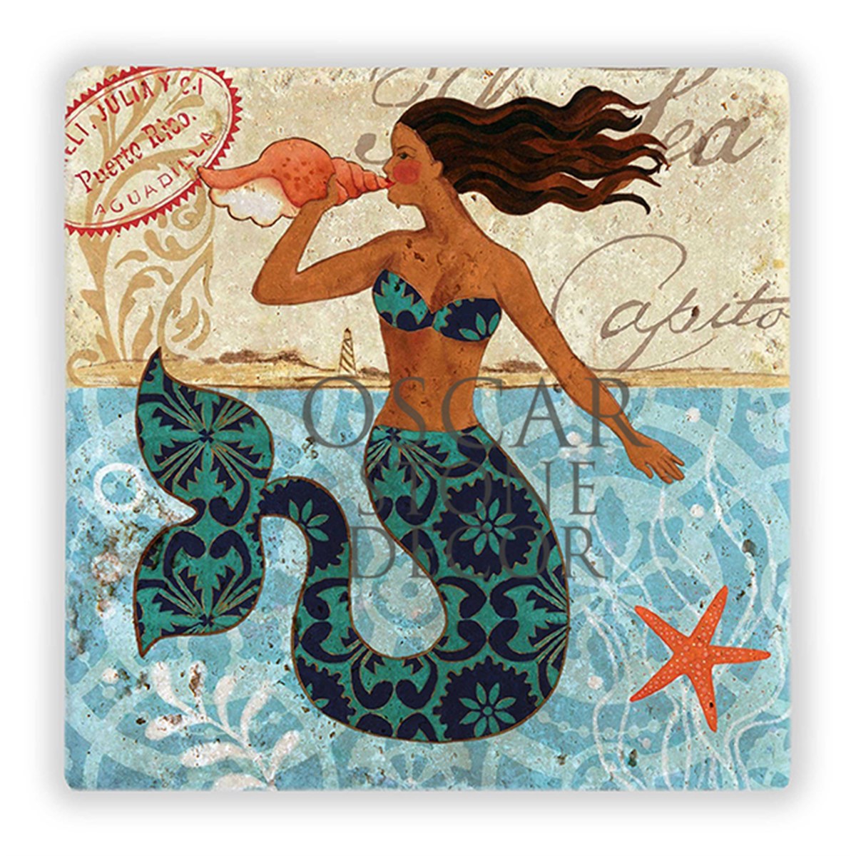 OSCAR STONE DECOR MERMAID DOĞALTAŞ DUVAR DEKORU / DD300 (WALL DECOR)
