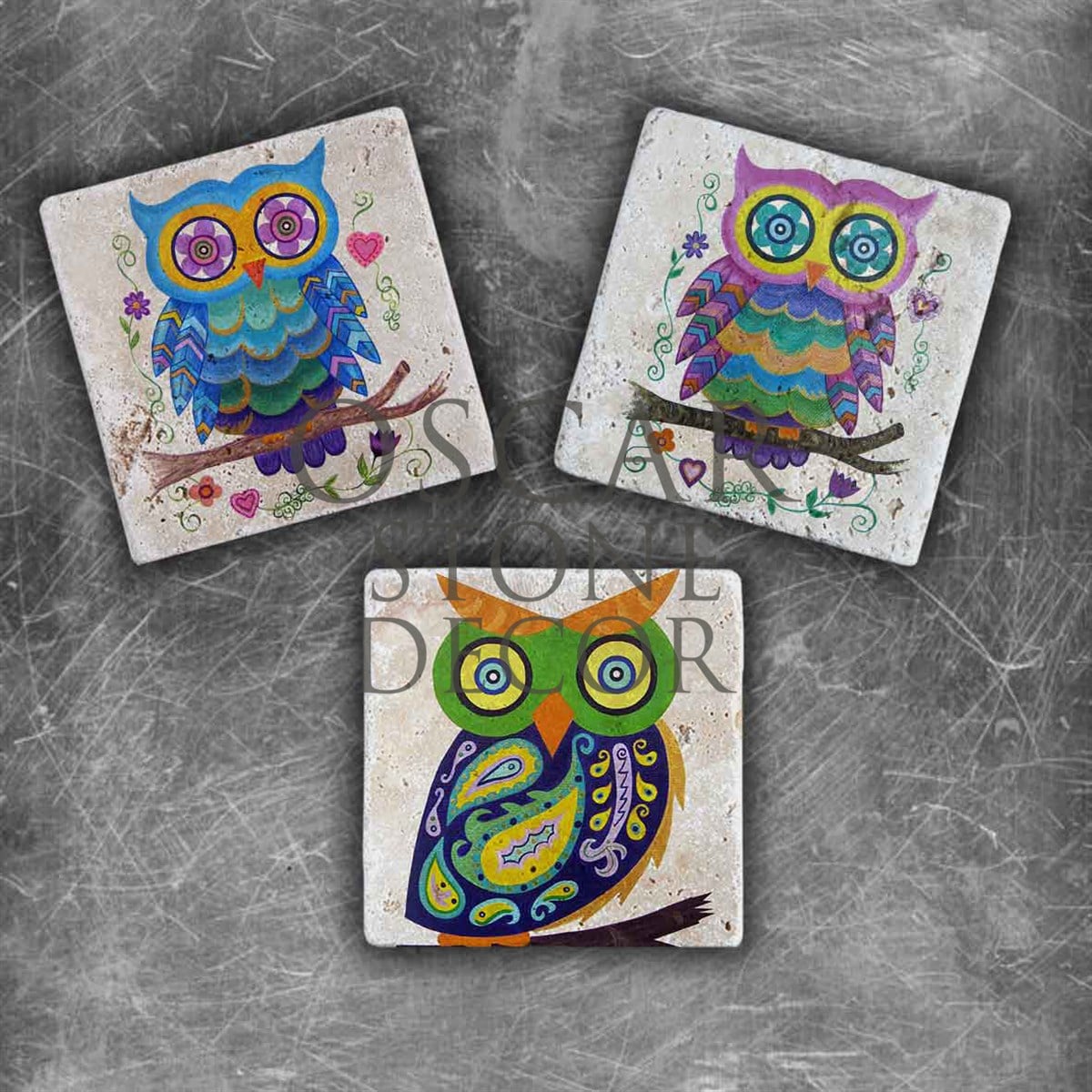 OSCAR STONE DECOR MR.BIRD DOĞALTAŞ MAGNET SETİ / MG-077