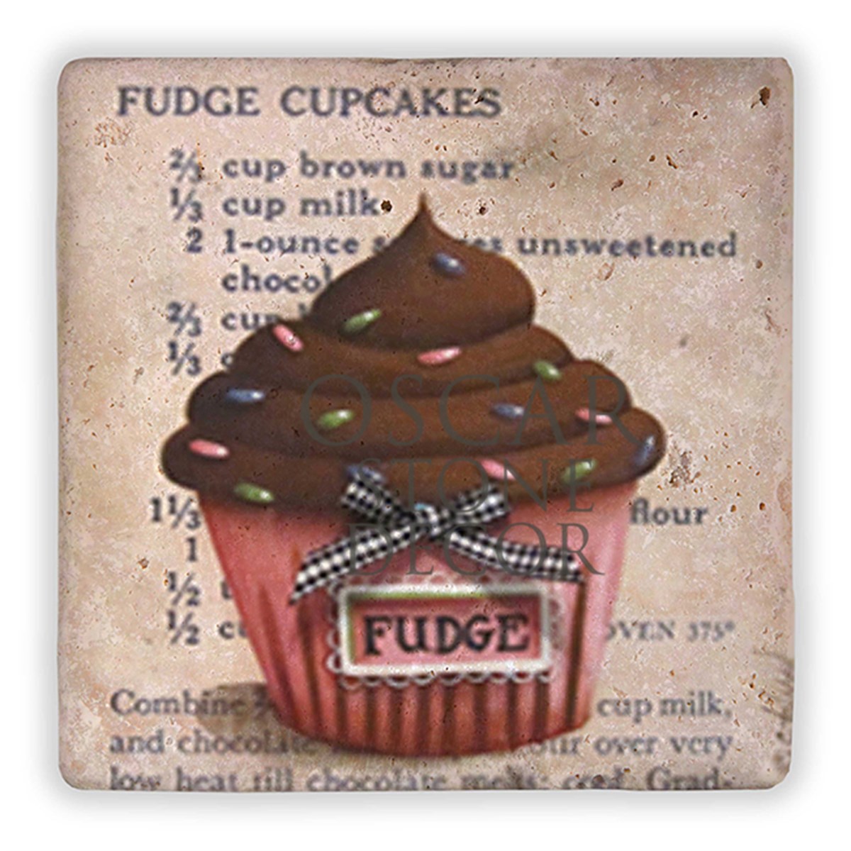 OSCAR STONE DECOR MUFFIN FUDGE DOĞALTAŞ DUVAR DEKORU / DD109 (WALL DECOR)