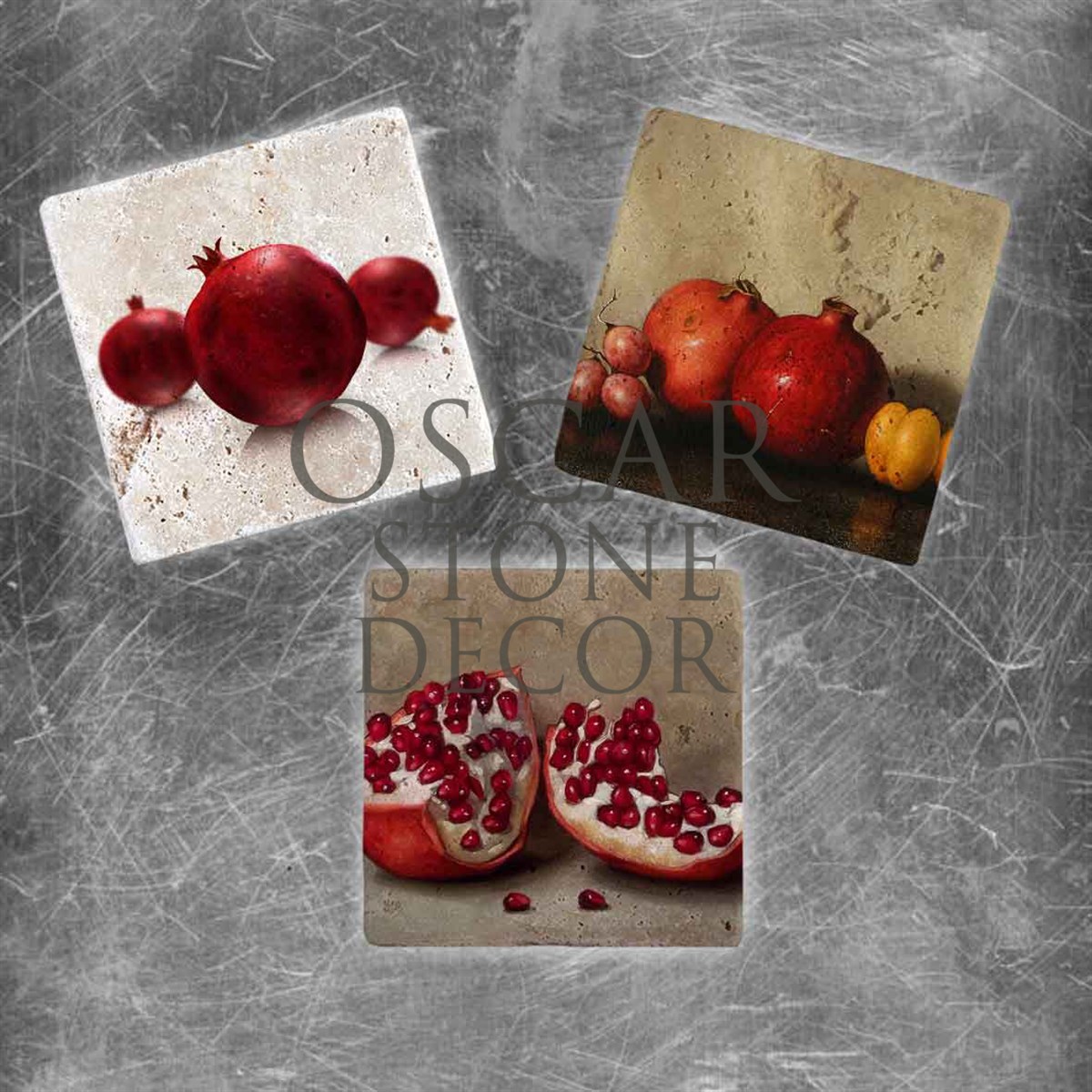 OSCAR STONE DECOR NAR DOĞALTAŞ MAGNET SETİ / MG-003