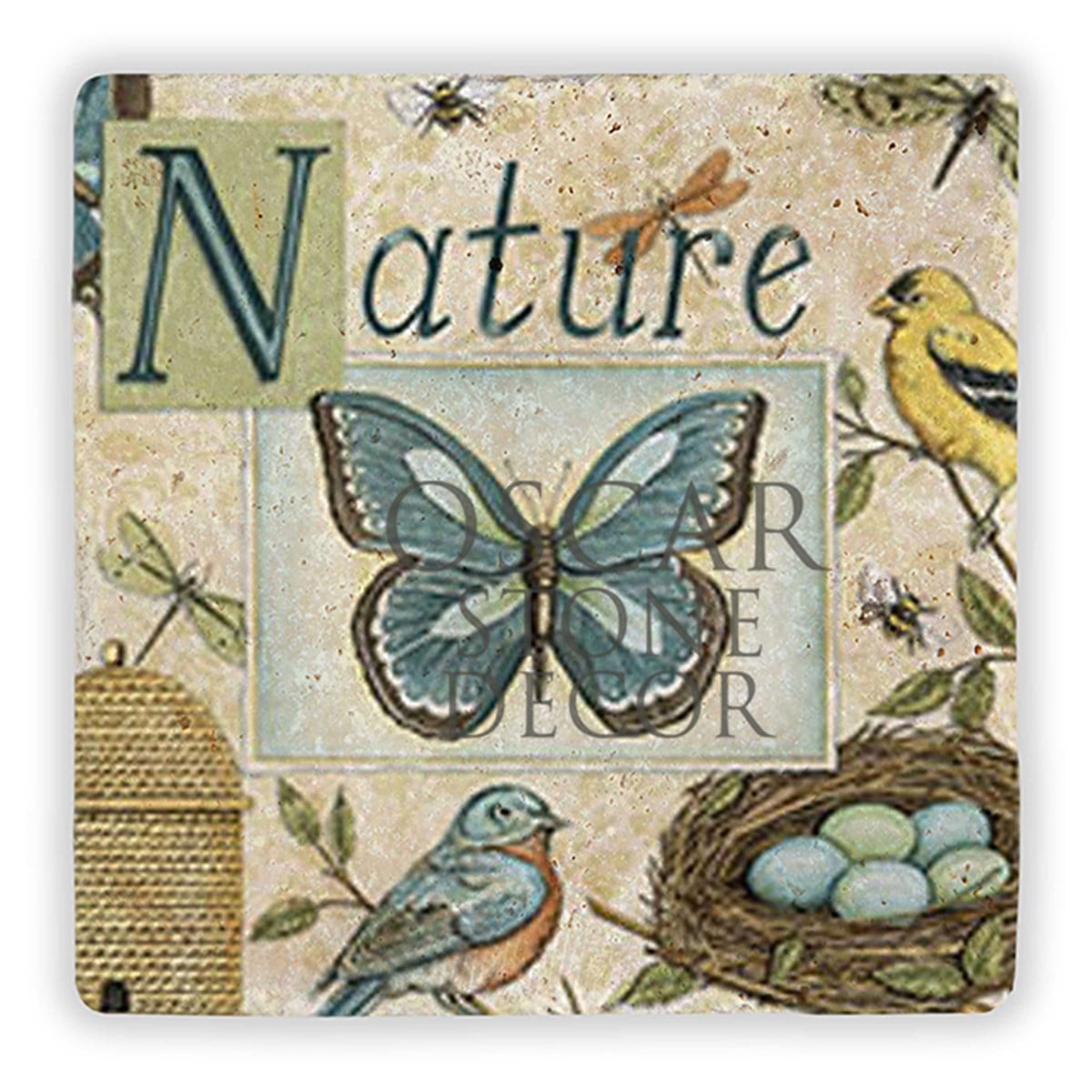 OSCAR STONE DECOR NATURE BUTTERFLY DOĞALTAŞ DUVAR DEKORU / DD114 (WALL DECOR)