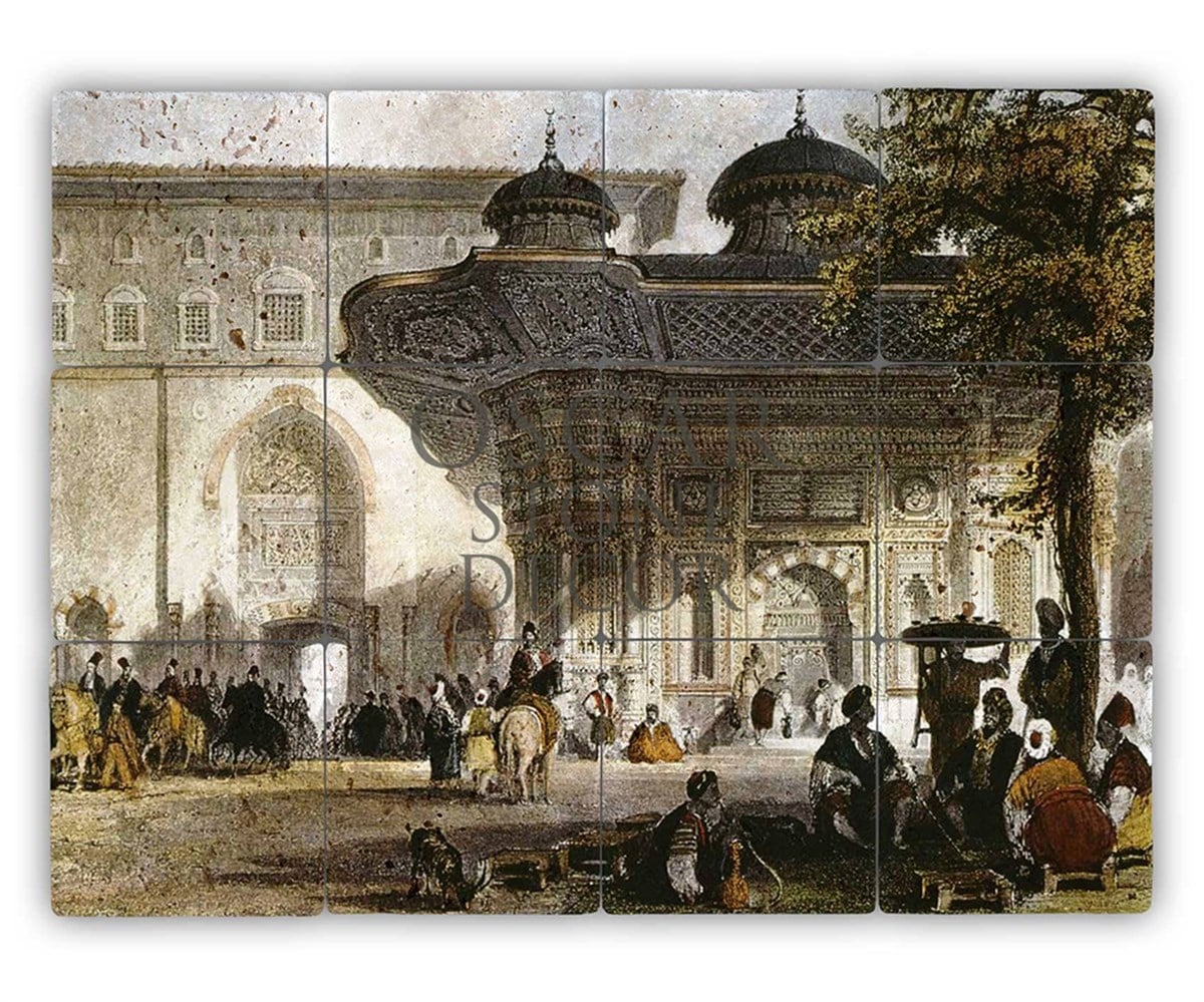 OSCAR STONE DECOR OILPAİNT DOĞALTAŞ TABLO / TT121 (STONE TABLE)