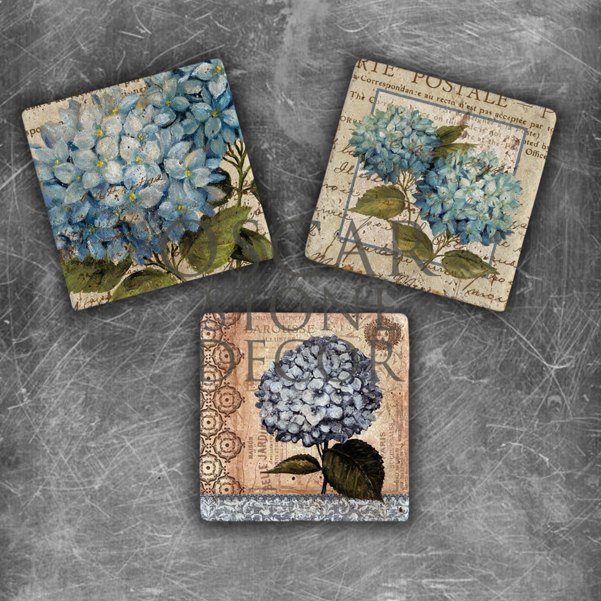 OSCAR STONE DECOR ORTANCA POSTCARD DOĞALTAŞ MAGNET SETİ / MG-117