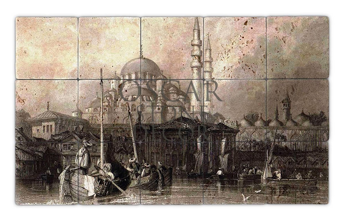 OSCAR STONE DECOR OSMANLI  DOĞALTAŞ TABLO / TT112 (STONE TABLE)