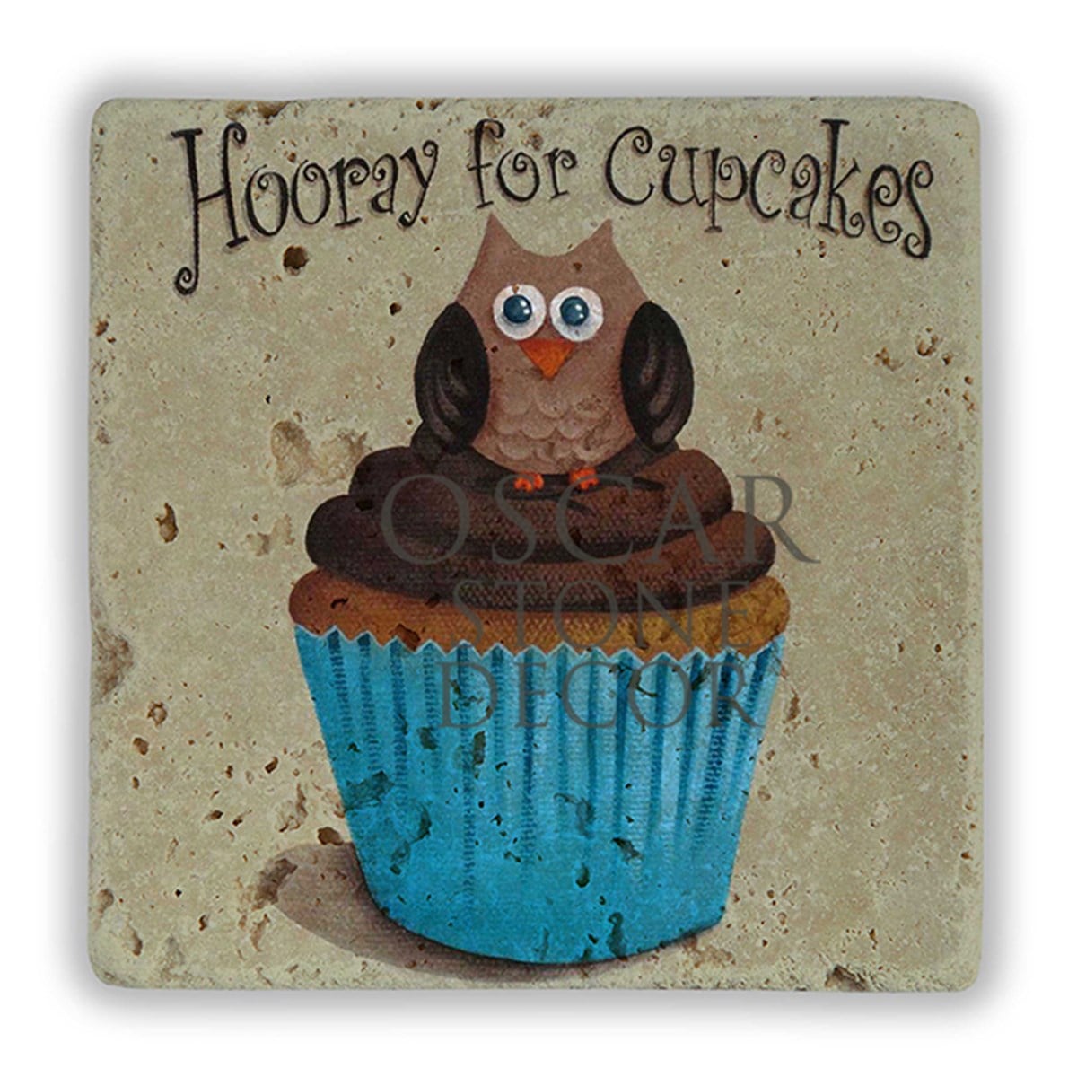 OSCAR STONE DECOR OWL CUPCAKES DOĞALTAŞ DUVAR DEKORU / DD261 (WALL DECOR)
