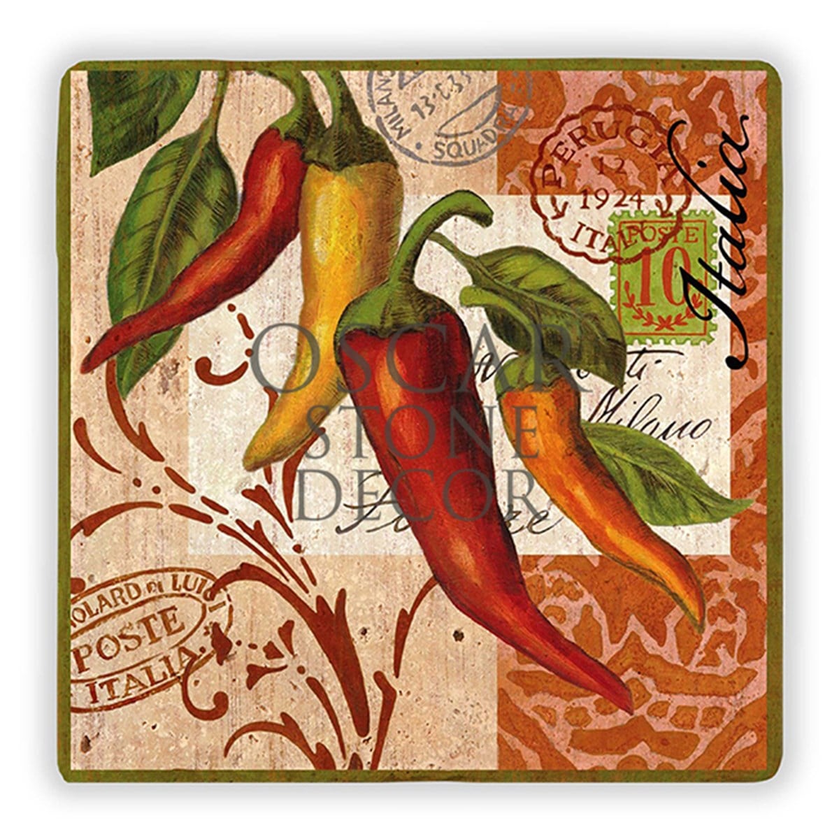 OSCAR STONE DECOR PEPPERS II DOĞALTAŞ DUVAR DEKORU / DD194 (WALL DECOR)