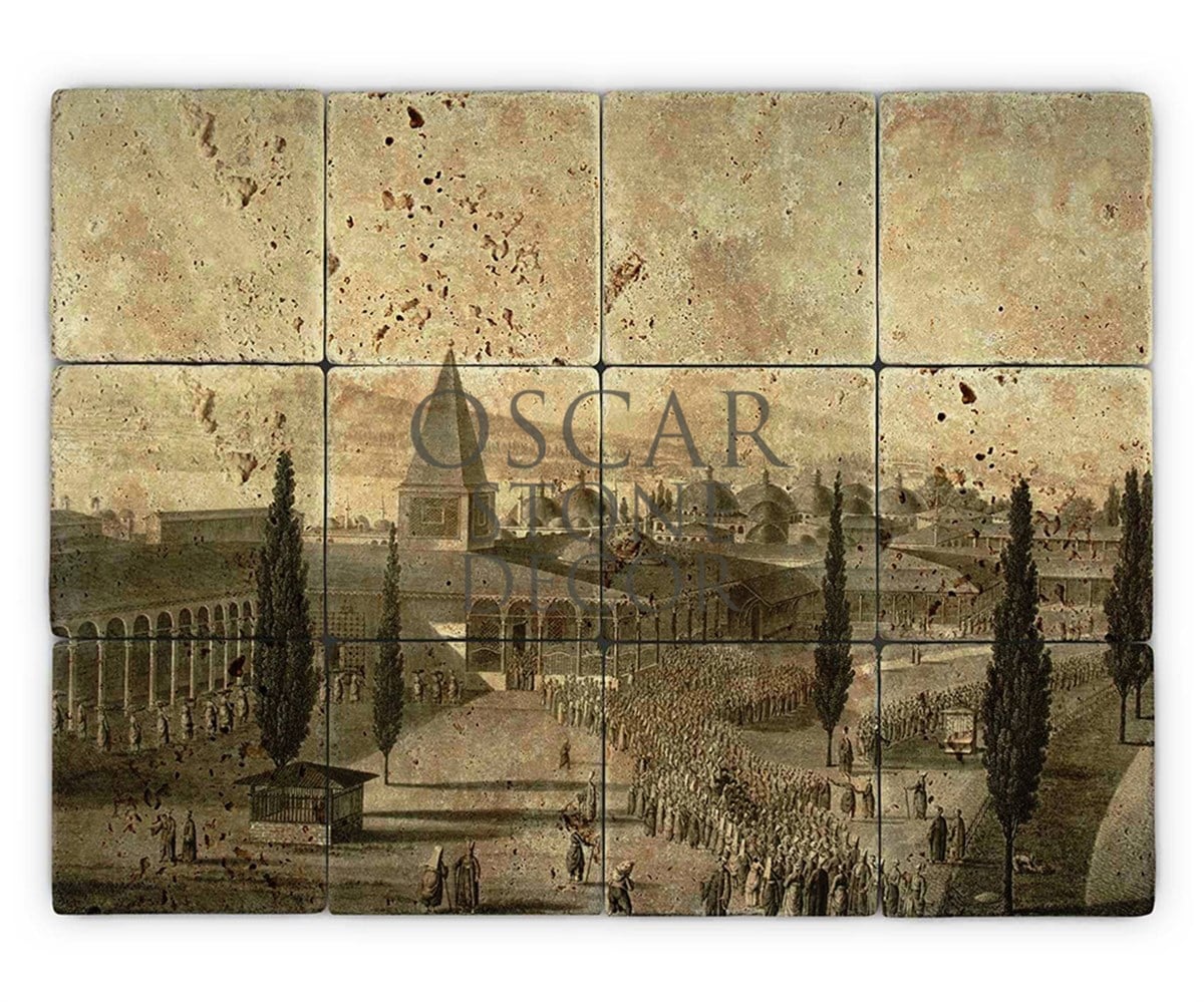 OSCAR STONE DECOR SARAY BAHÇESİ DOĞALTAŞ TABLO / TT094 (STONE TABLE)