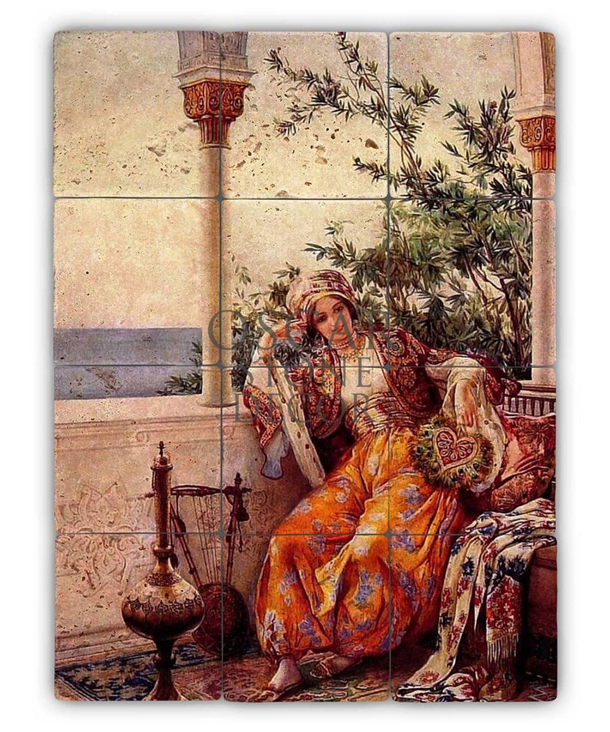 OSCAR STONE DECOR SARAY BALKONU DOĞALTAŞ TABLO / TT063 (STONE TABLE)