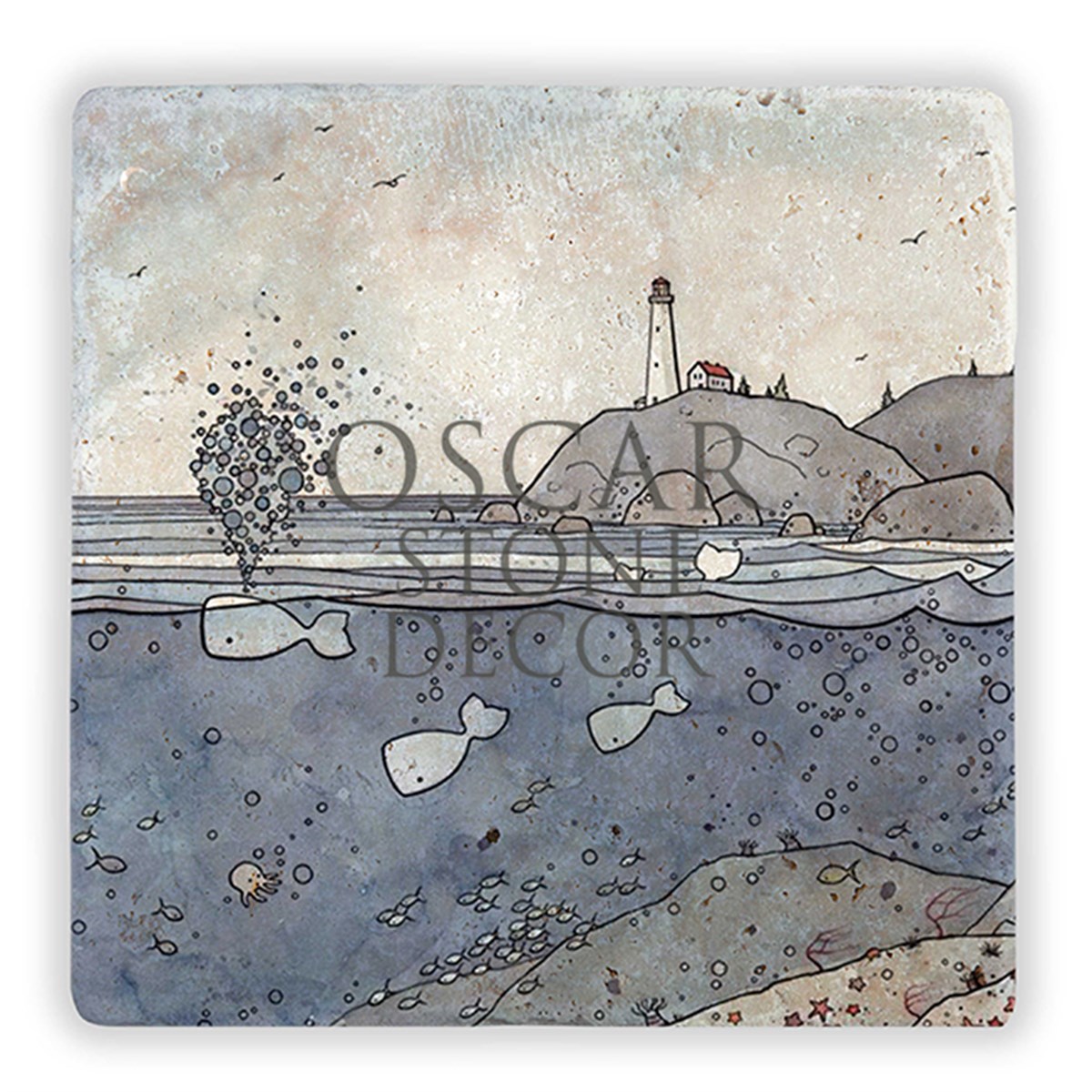 OSCAR STONE DECOR SEA LİFE II DOĞALTAŞ DUVAR DEKORU / DD202 (WALL DECOR)