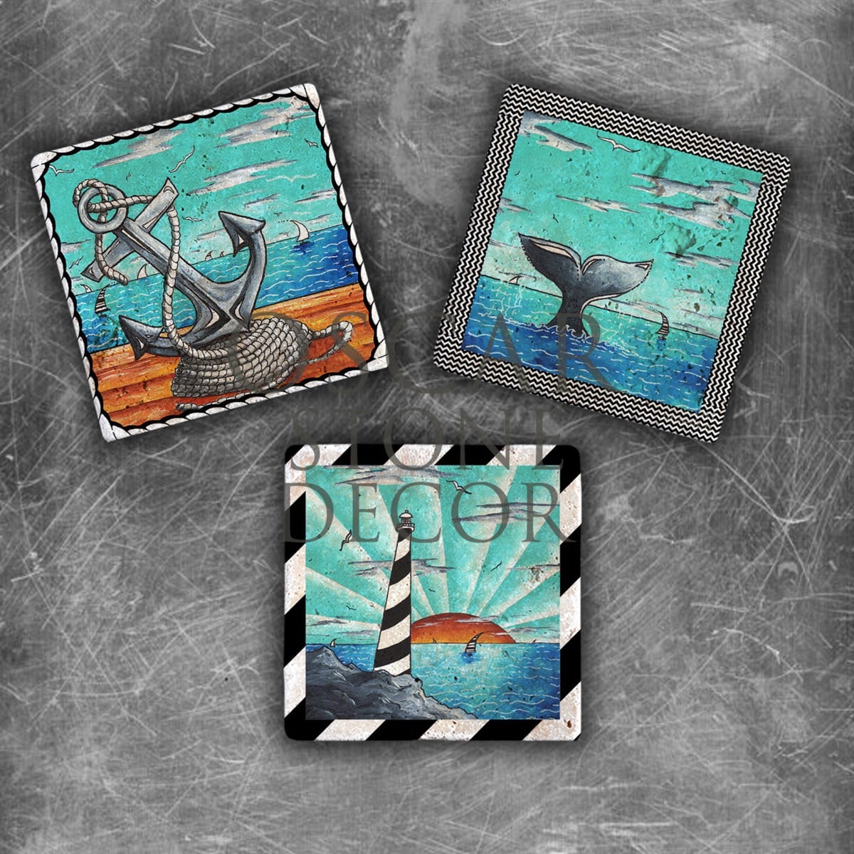 OSCAR STONE DECOR SEA SET DOĞALTAŞ MAGNET SETİ / MG-086